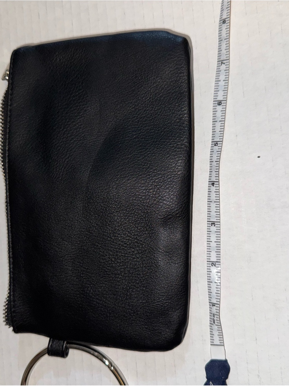 wild fable Black Leather Wristlet Clutch